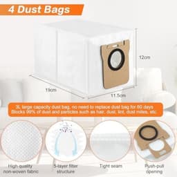 PromoHome Xiaomi Accessoireset - Geschikt voor Xiaomi X20+/X10+, voor Dreame L10s Ultra/L10 Ultra/L10 Prime — thumbnail 2