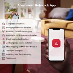 Roborock Qrevo S5V Robotstofzuiger - met afneembare basis - 12000Pa - dubbele anti-verstrengelingsfunctie - Mop lift - Reactief obstakel vermijden - warmelucht-droging - automatische dweilreiniging S7 Pro Ultra/Qrevo upgrade(Qrevo 5AE) — thumbnail 5