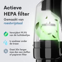 Kruimelzuiger Snoerloos 5500 Pa – Handstofzuiger met HEPA Filter – 2-in-1 Auto Stofzuiger & Airduster – Draadloos, Oplaadbaar, 3 Opzetstukken – Krachtige Kruimeldief Zwart — thumbnail 5