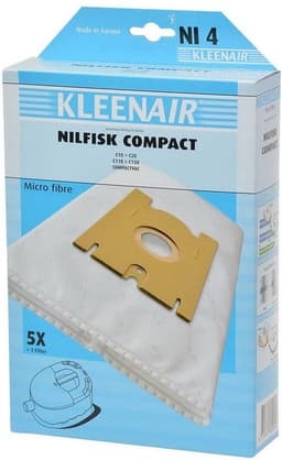 Kleenair Microvezel stofzuigerzakken - scheurbestendig - vochtbestendig - 5 stuks + 1 filter — thumbnail 2