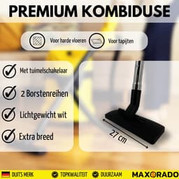 Maxorado Stofzuigerset 4-delig – Vloerzuigmond, buis, slang, handgreep – Vervangingsset geschikt voor Kärcher 90121090 - nat- en droogzuiger borstel — thumbnail 3