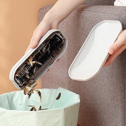 Tafelkruimelaar - Kruimelborstel Vuilborstel - Snel Aanrecht Schoonmaken - Ergonomische Greep - 19.8 x 8.3 cm - Zwart — thumbnail 3