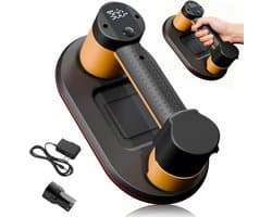 Accu stofzuiger 300 kg zuigkracht - voor tegels, glas en marmer - LCD display, 4500 mAh batterij - tot 12 uur gebruik - ShopVlot