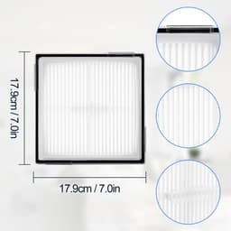 Dailygoods- HEPA Filter wasbaar en herbruikbaar - Stofzuigerfilter - Compatibel met Roborock Q10 S5/X5 - Sterkere zuigkracht - Effectieve filtratie - Verwijdert stof en vuil — thumbnail 5