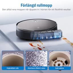 PromoHome Onderdelenset voor Ecovacs Deebot X11 OmniCyclone/X11 Pro Omni/X9 Pro Omni Robotstofzuiger - 20 stuks (2 Hoofdborstels, 6 Filters, 3 Reinigingsrollen, 6 Zijborstels) — thumbnail 2