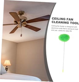 Plafondventilator Reiniger - Stofdoek met steel - Hoge plekken schoonmaken - Verstelbare extensiearm - 140 cm - Groen — thumbnail 5