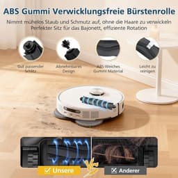 24 stuks accessoires voor Dreame robotstofzuigers - Hoofdborstel - Stofzakken - Reinigingsdoeken - HEPA-filters - Zijborstels — thumbnail 5