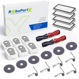 24-delige Accessoires Set Geschikt voor Roborock Saros 10R / Qrevo Curv 2 Pro / Qrevo CurvX Robotstofzuiger - Complete Onderhoudsset met Hoofdborstels, Zijborstels, Dweilpads, Stofzakken & HEPA Filters - Onderdelen — thumbnail 1