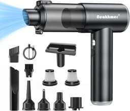 SnelShoppen - Draadloze Handstofzuiger 4 in 1 - Compacte en Krachtige Accu Stofzuiger met Borstelloze Motor, 20.000 Pa Zuigkracht voor Auto, Thuis, Ka — thumbnail 1