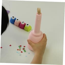 Mini Stofzuiger - Desktop Reiniger - Bureau Schoonmaken - Draadloos Oplaadbaar - 17.5 cm - Roze — thumbnail 2