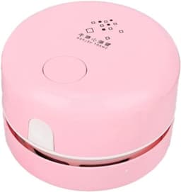 Mini Bureau Stofzuiger - Tafelreiniger Desktop Reiniger - Bureau Schoonmaken - Draadloos en Compact - 147.5 Grams - Roze — thumbnail 1