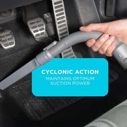 Auto Kruimeldief 12V – Handstofzuiger met Flexibele Slang, Cycloonfilter, Zakloos, 560 ml Opvangreservoir voor Auto — thumbnail 2