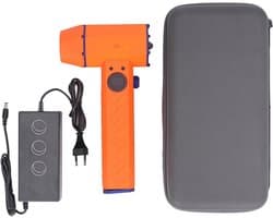 Elektrische persluchtplumeau - Draagbare ventilator - Stof verwijderen - Traploze snelheidsinstelling - 32000 mAh batterij - Zwart