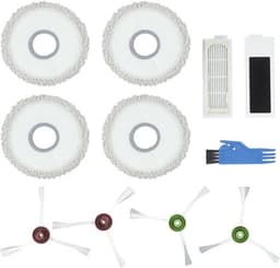 Vervangende onderdelen voor OMNI stofzuiger - T20 reserveonderdelen - accessoires - 4 zijborstels + 2 stofzuigerfilters + 4 dweildoeken + 1 reinigingsborstel — thumbnail 5
