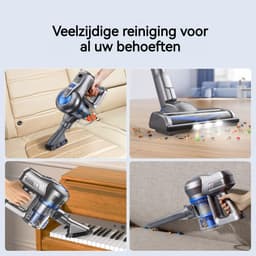 Draadloze Stofzuiger - Steelstofzuiger Kruimeldief - Huis Schoonmaken - Vrijstaand Design - 1.5 kg - Blauw — thumbnail 3
