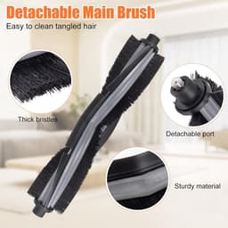 15 stuks vervangende accessoires set geschikt voor Ecovacs Deebot X2 / X2 Omni / X2 Pro / DEX86 stofzuiger reserveonderdelen, 1 hoofdborstel, 4 zijborstels, 2 hepa-filters, 4 stofzakken, 4 dweildoeken — thumbnail 4