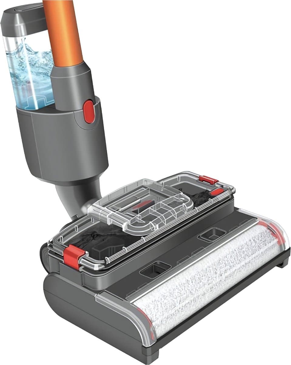 Somstyle Vloer Schrobmachine Opzetstuk Geschikt Voor Dyson V7, V8, V10, V11, V15 Steelstofzuiger - Mop Dweil - Zwart — afbeelding 1
