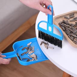 Mini Stoffer Blik - Reinigingsset Tafel - Snel Opruimen - Compact Nesting Ontwerp - Lichtgewicht 42g - Blauw — thumbnail 5