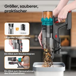 Krachtige Draadloze Stofzuiger Grijs Light & Efficiënt — thumbnail 4
