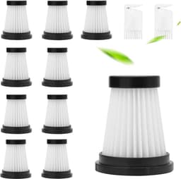 10-delige wasbare HEPA-filterset met reinigingsborstel Geschikt voor de Genius Invictus One 1.0/X7/2.0 handstofzuigers. — thumbnail 1