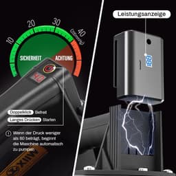 Elektrische zuignap - Vacuüm lifter - Materiaal verplaatsen - Automatische drukregeling - Max 300 kg - Zwart — thumbnail 4