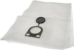 vhbw 5 Microfleece Dust Bags Compatible with Starmix ISP iPulse L-1635 BASIC, ISP iPulse M-1635 SAFE/PLUS Vacuum Cleaner, White — thumbnail 4