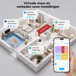 AIRROBO L40+ Nat-droog Robotstofzuiger – robotstofzuiger met dweilfunctie en afzuigstation – USLAM LiDAR-navigatie – 3-in-1 stofzuigen en dweilen – tot 180 minuten accuduur — thumbnail 3