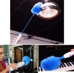 Elektrische Stoffer - Draadloze Schoonmaker - Stofvrij Huis - 360 Graden Rotatie - 450 Gram — thumbnail 5