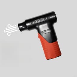 Turbine Ventilator - Draagbare Bladblazer - Elektronica Reinigen - Variabele Luchtstroom - 105mm Lengte - Zwart Rood — thumbnail 2