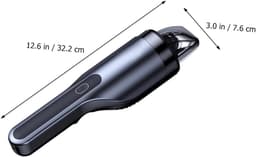 Draadloze Handstofzuiger - Mini Stofzuiger Auto - Auto Reinigen - Snoerloos Oplaadbaar - 32 cm - Zwart — thumbnail 3