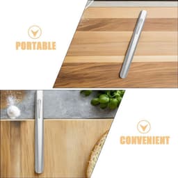 Kruimelveger 7-delig - Broodkruimelreiniger Tafelreiniger - Tafels Schoonmaken - Roestvrijstalen Constructie - 15 cm - Zilver — thumbnail 2