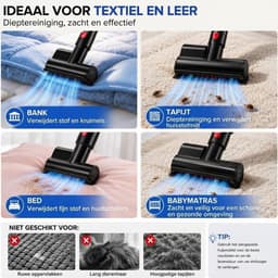 Steelstofzuiger Draadloos - Draadloze Stofzuiger - Steelstofzuigers Snoerloos - Blauw/Grijs - 25cm x 22cm x 115cm — thumbnail 5