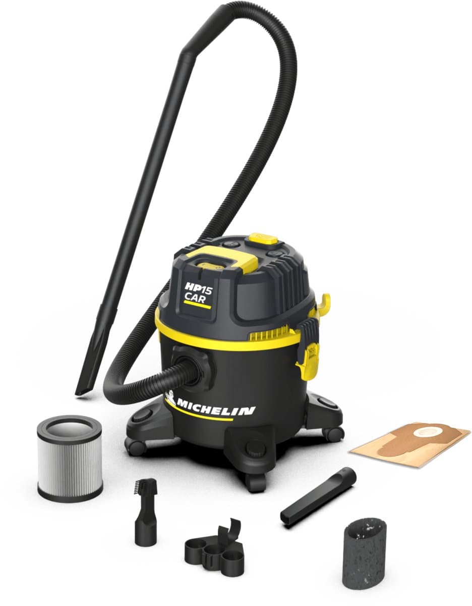 Michelin HP15 CAR nat- en droogstofzuiger | 15 l | compact, zakloos — afbeelding 1