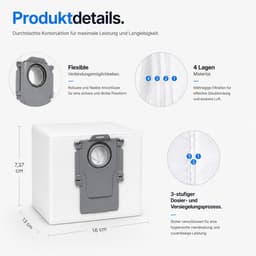 14 stuks stofzakken voor Roborock Q7 L5+/Q10 S5+/S7 Max Ultra/Q5 Pro+/Q8 Max+/S8+/S8 Pro Ultra/S7 MaxV Ultra/S7 Pro Ultra/Q7+/Q7 Max+/T8/Q5+/G10S PRO/Q7 Max+ stofzuiger afzuigstation — thumbnail 1
