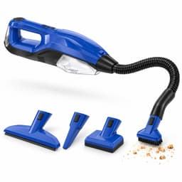 Cheqo® Kruimeldief Nat en Droog - Draadloze Handstofzuiger met Slang en Opzetstukken - Kruimelzuiger Snoerloos - Autostofzuiger - Mini Stofzuiger - Raamzuiger - Vlekkenreiniger met Sproeifunctie voor Bank en Tapijt - Zetelreiniger — thumbnail 1