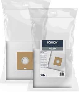 SQOON® Stofzuigerzakken Geschikt voor Uni-Bag Plus Small - 10 Stuks - Vervangt 9001669796 / D00013 / DDE050 / 2681045112 — thumbnail 1