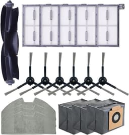 Geschikt voor Vervangende onderdelen voor robotstofzuigers voor Eufy X8 Pro, accessoires voor robotstofzuigers omvatten 1 rolborstel, 5 HEPA-filters, 6 zijborstels, 3 dweilen, 3 stofzakken — thumbnail 1