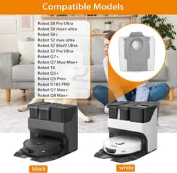 10 stuks stofzakken, accessoireset gescht voor Roborock S8 MaxV Ultra / S8 Max Ultra / S8+ / S8 Pro Ultra / S7 MaxV Ultra/Q Revo/Qrevo Pro/Qrevo MaxV / T8 Q5+ G10S PRO Q7 Max+ Q8 Max+, grote capaciteit — thumbnail 5