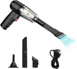 Draagbare Stofzuiger - Auto Stofzuiger - Auto Interieur Reinigen - Krachtige 9000Pa Zuigkracht - 120 Watt - Zwart — thumbnail 1