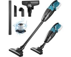 Draadloze Handstofzuiger - Mini Kruimeldief - Snel Reinigen - Nat en Droog - 0.6L Blauw