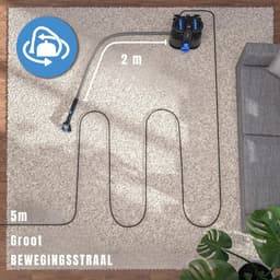 KAD® Vlekkenreiniger - Vlekkenreiniger voor Bank & Tapijt - Krachtige Tapijtreiniger Machine - Zwart/Blauw - 35cm x 30cm x 33cm — thumbnail 2