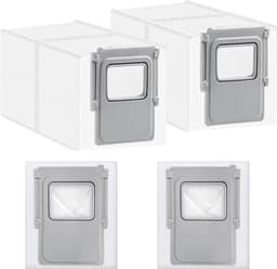 Stofzuigerzakken voor robotstofzuigers, meerlaags vlies, lekvrij design, 4 stuks, 2,5 liter capaciteit, accessoires voor optimale reiniging — thumbnail 2