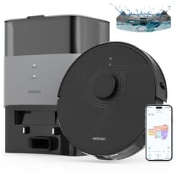 AIRROBO L40+ Nat-droog Robotstofzuiger – robotstofzuiger met dweilfunctie en afzuigstation – USLAM LiDAR-navigatie – 3-in-1 stofzuigen en dweilen – tot 180 minuten accuduur — thumbnail 1