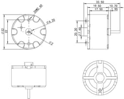 Reserve LIDAR Motor - Motor Vervanging Robot Onderdeel - Stofzuiger Reparatie - Met Kabel - 6V - Niet gespecificeerd — thumbnail 4