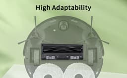 2 stuks Hoofdborstel achterklep accessoire - geschikt voor Ecovacs N8 X1 X1e OZMO N10 N5 T10 T9 T8 T5 950-serie Omni Plus Turbo Pro — thumbnail 4