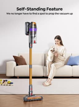 Zimoros Draadloze Stofzuiger - Buture - Steelstofzuiger - 600W - Zuigkracht 65Kpa - 1,5L Stofbeker - Huishoudelijke Apparaten — thumbnail 2