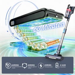 Grenintol - Steelstofzuiger - Steelstofzuiger Draadloos - Snoerloze stofzuiger -85000Pa/500W - LED - Max 60 Min Werktijd - 1,6 L Stofbak - HEPA Filter - 4 Snelheden-Geschikt Voor Tapijt, Harde Vloeren en Dierenhaar — thumbnail 3