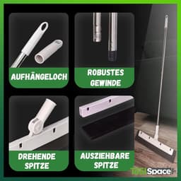 3-in-1 rechte bezem en stoffer set met waterreiniger voor thuis en kantoor — thumbnail 3