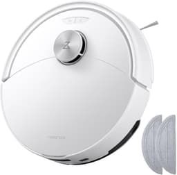 roborock Q10 S5 robotstofzuiger met dweilfunctie, 10.000 Pa HyperForce-zuigkracht, dubbel anti-klitsysteem, automatische dweilheffing, ideaal voor huisdierharen, tapijten en harde vloeren (Wit) — thumbnail 1