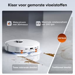Roborock Qrevo 2 Pro-Robotstofzuiger-FlexiArm-technologie-25000 Pa-dubbel anti-klitsysteem-Intensieve tapijtreiniging 15 mm Dweilverhoging-Drogen met 45°C hete lucht en zelfreiniging op 75°C-Roborock SmartPlan 3.0-Reactive Tech obstakelvermijding — thumbnail 3